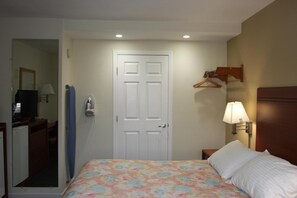 Individually decorated, individually furnished, desk, iron/ironing board