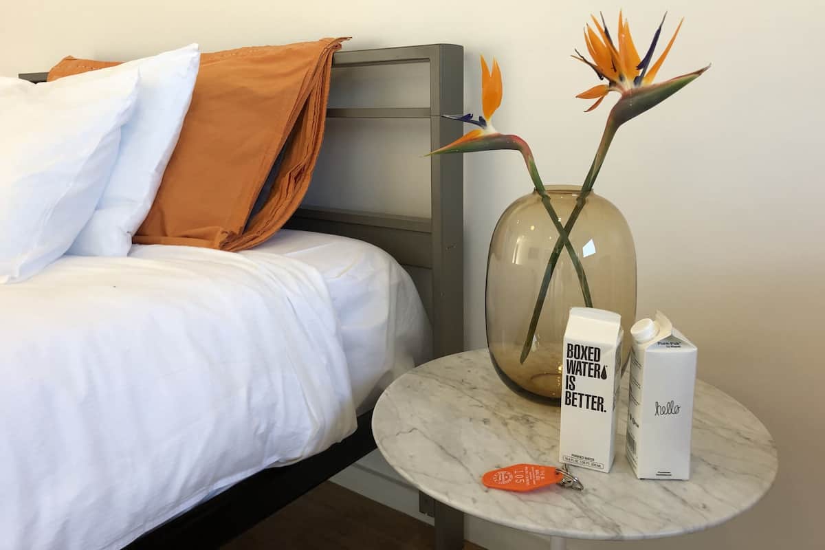 Premium bedding, memory-foam beds, individually furnished, desk