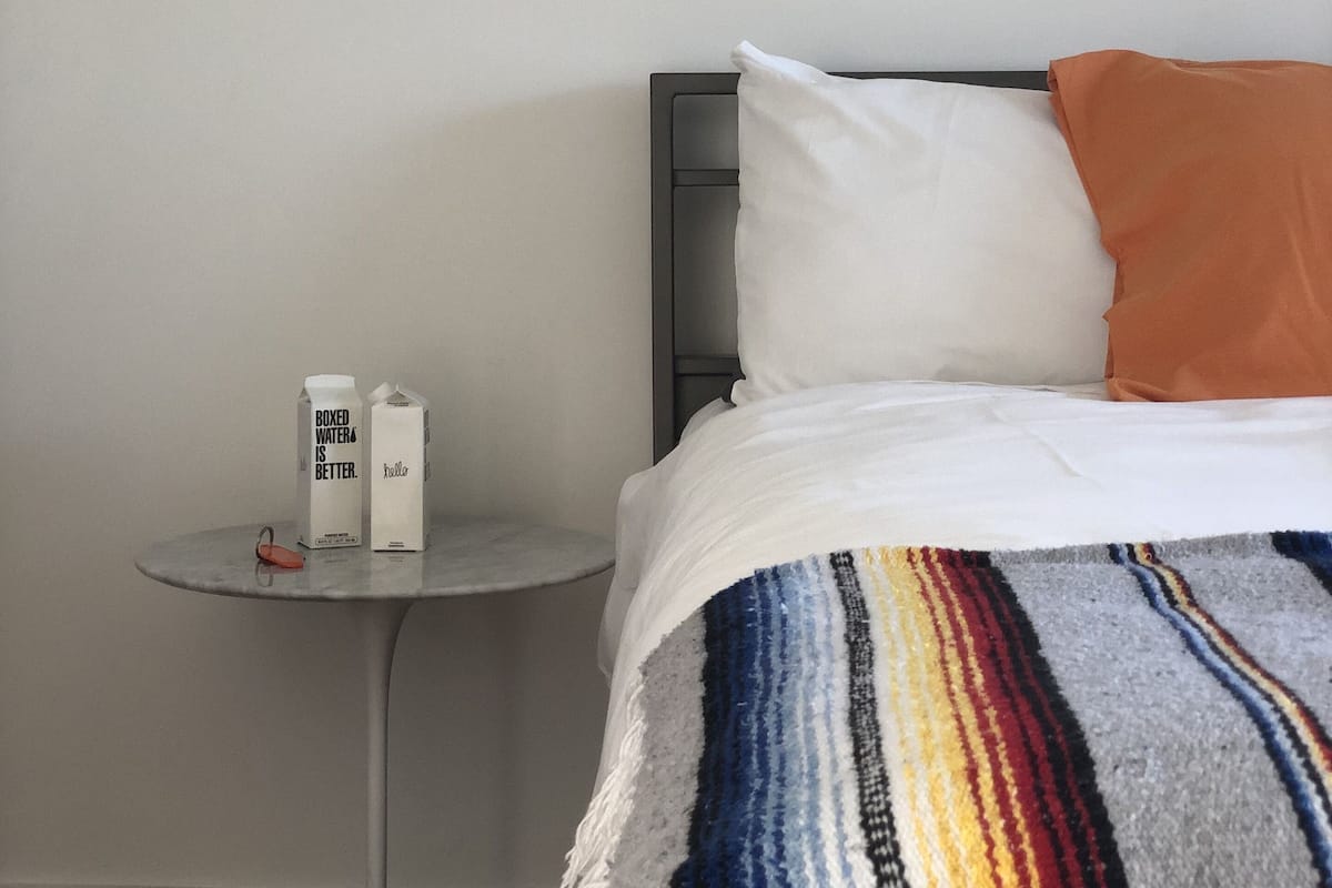 Premium bedding, memory-foam beds, individually furnished, desk