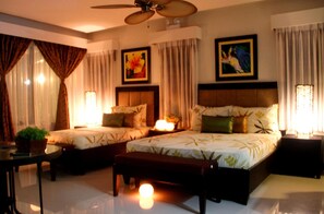 Premium bedding, minibar, desk, rollaway beds