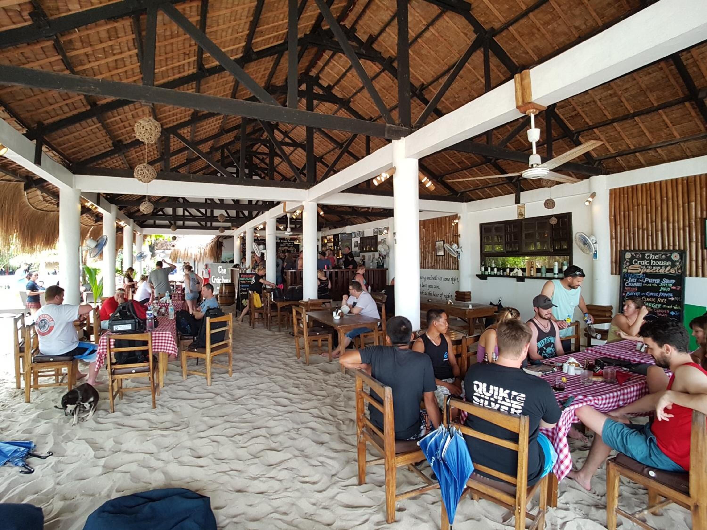 breakfast, lunch, dinner served; fusion cuisine, beach views