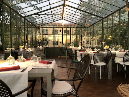 Outdoor wedding area