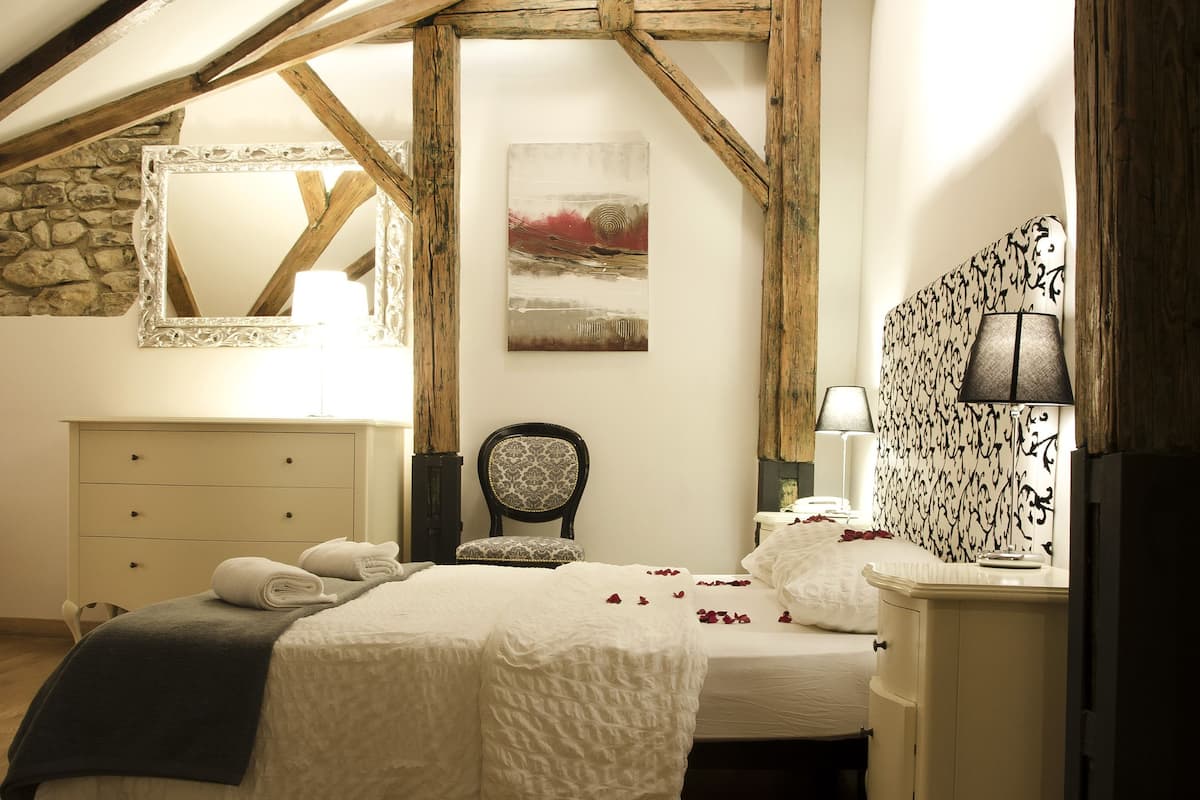 1 chambre, literie de qualité, minibar