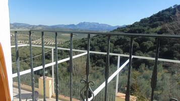 Habitació doble o amb dos llits individuals, bany privat, vistes a la muntanya | Exterior