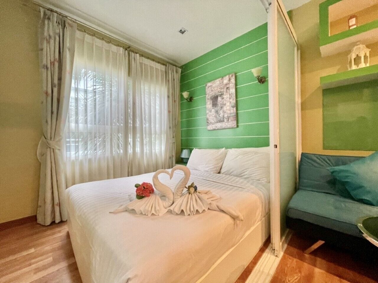 1 chambre, bureau, rideaux occultants, Wi-Fi gratuit