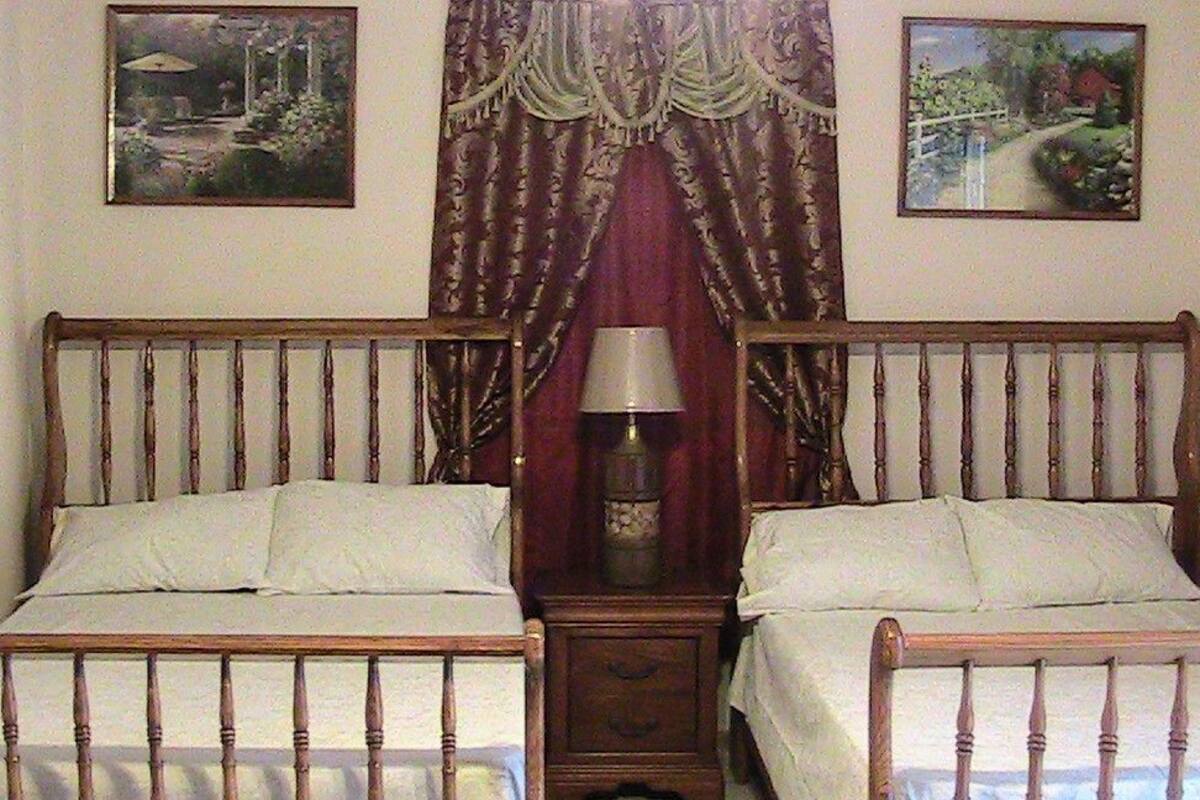 Premium bedding, down comforters, iron/ironing board (on request)