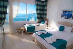 Klassieke tweepersoonskamer, uitzicht op zee, uitzicht op zee | Gratis wifi