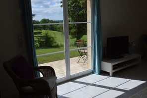 Apartment, 3 Schlafzimmer, zum Garten hin | Ausblick vom Zimmer