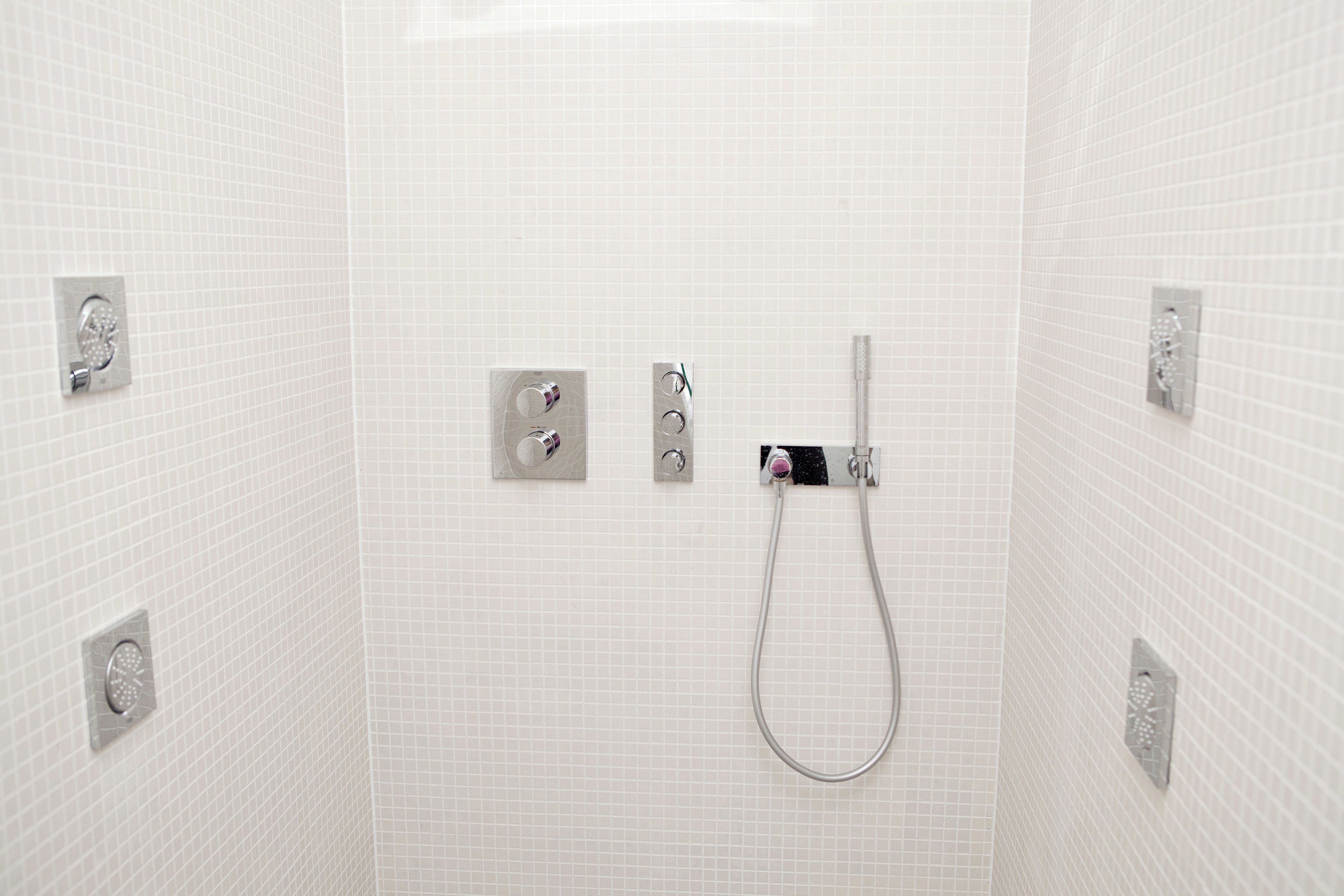 junior suite, 1 king bed, terrace, ocean view | bathroom shower