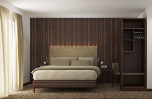 Ropa de cama de alta calidad y escritorio