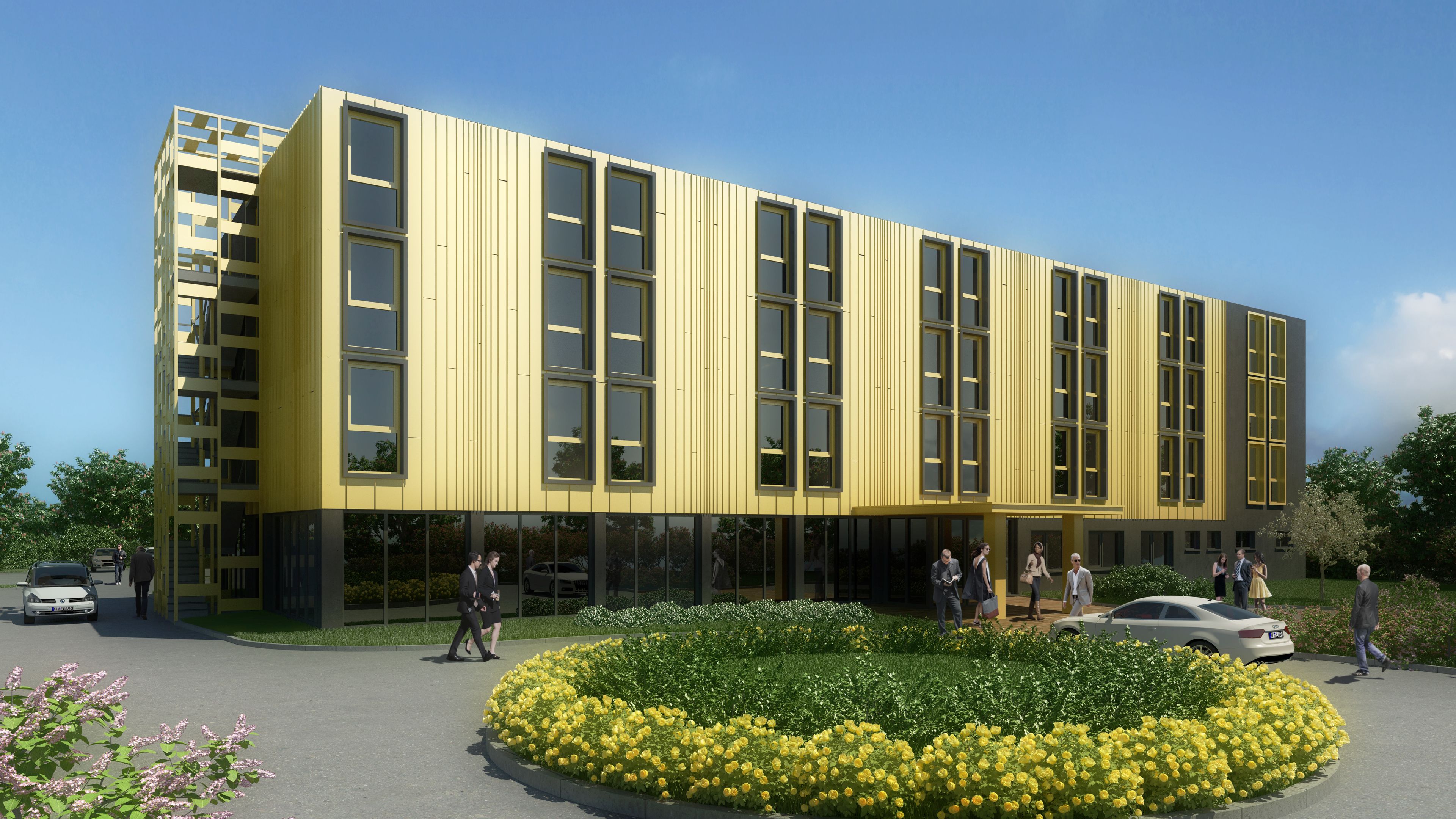 front of property – evening/night