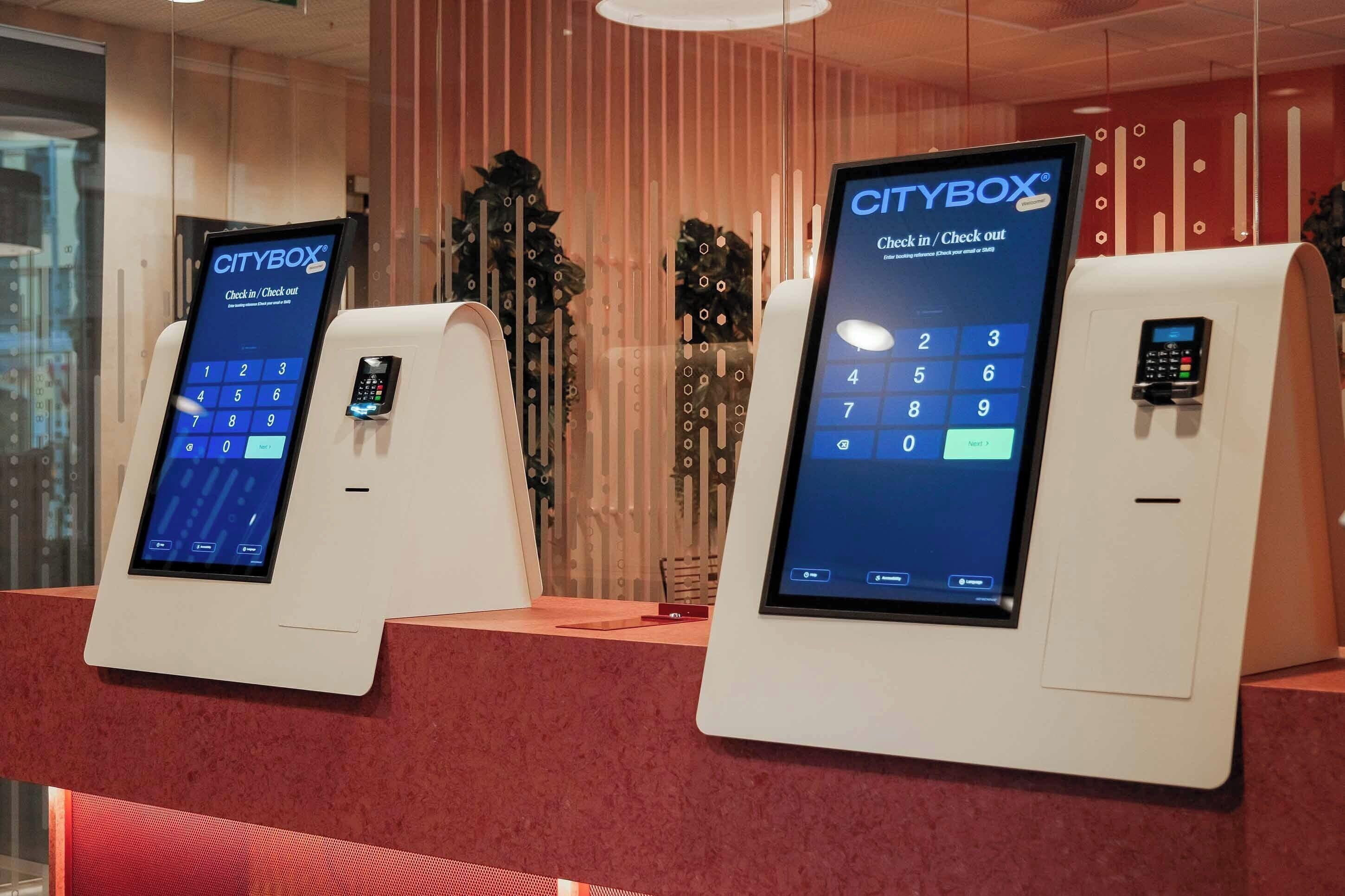 check-in/check-out kiosk