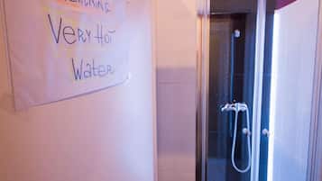 Shower, hair dryer