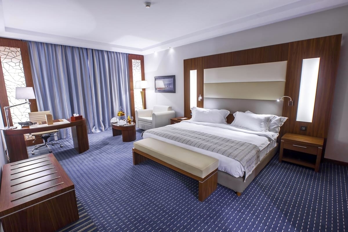 Minibar, in-room safe, desk, blackout curtains