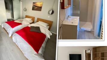 Bureau, chambres insonorisées, Wi-Fi gratuit, draps fournis