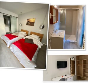 Bureau, chambres insonorisées, Wi-Fi gratuit, draps fournis