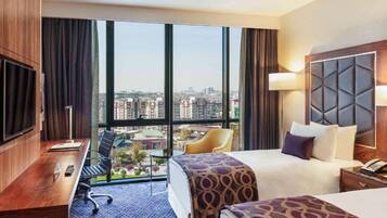 Premium bedding, minibar, in-room safe, desk