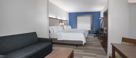 Suite, 2 Queen Beds | In-room safe, desk, iron/ironing board, free cots/infant beds