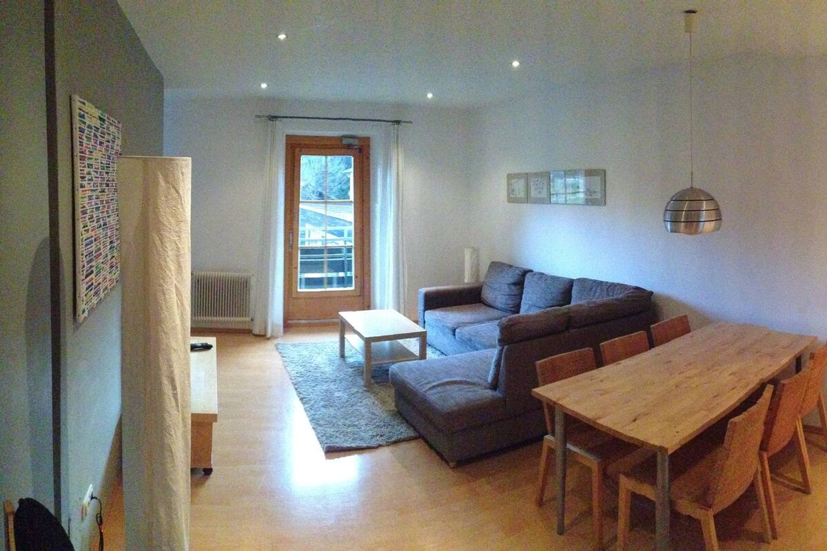 Deluxe Apartment, 2 Bedrooms (Excl. One-time service fee of 120 EUR) | Living room | 40-inch flat-screen TV with satellite channels, TV