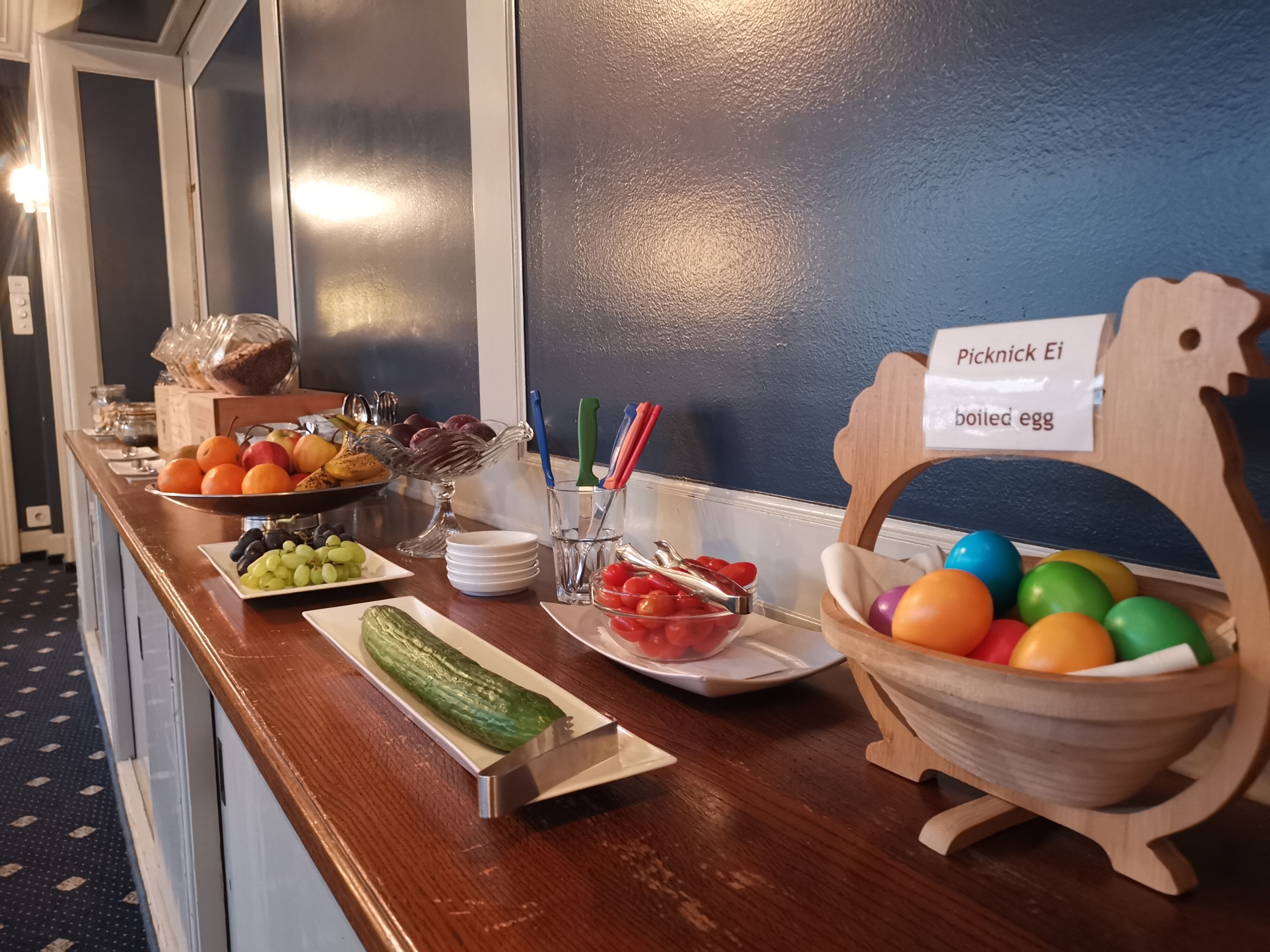 daily buffet breakfast (chf 15 per person)
