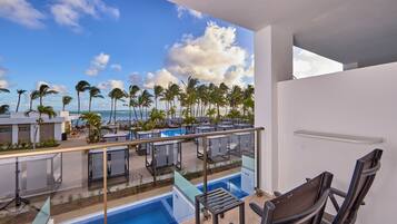 Blick vom Balkon