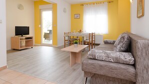 Apartment, 1 Bedroom, Balcony | Living room - Villa Irena (Zadar)