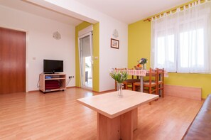 Apartment, 1 Bedroom, Balcony | Living area | TV - Villa Irena (Zadar)