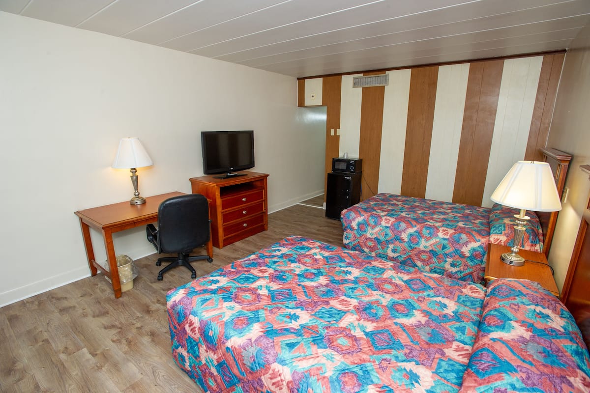 Standard Double Room, 2 Double Beds | Desk, iron/ironing board (on request), WiFi (free), bed sheets
