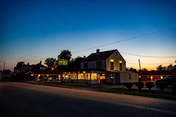 Front of property – evening/night