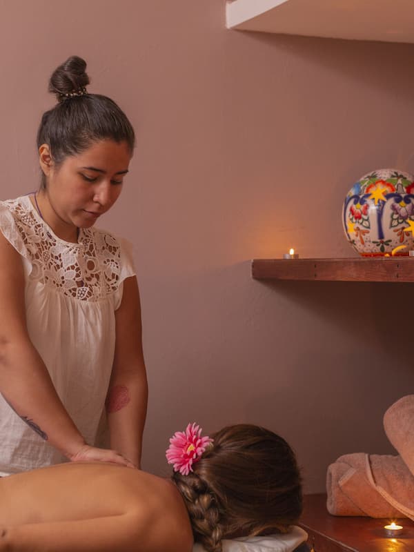Área de tratamento externa, esfoliação corporal, tratamentos faciais