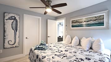 Premium bedding, memory foam beds, individually decorated