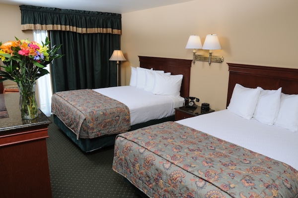 Standard Double Room, 2 Queen Beds | In-room safe, desk, laptop workspace, blackout curtains