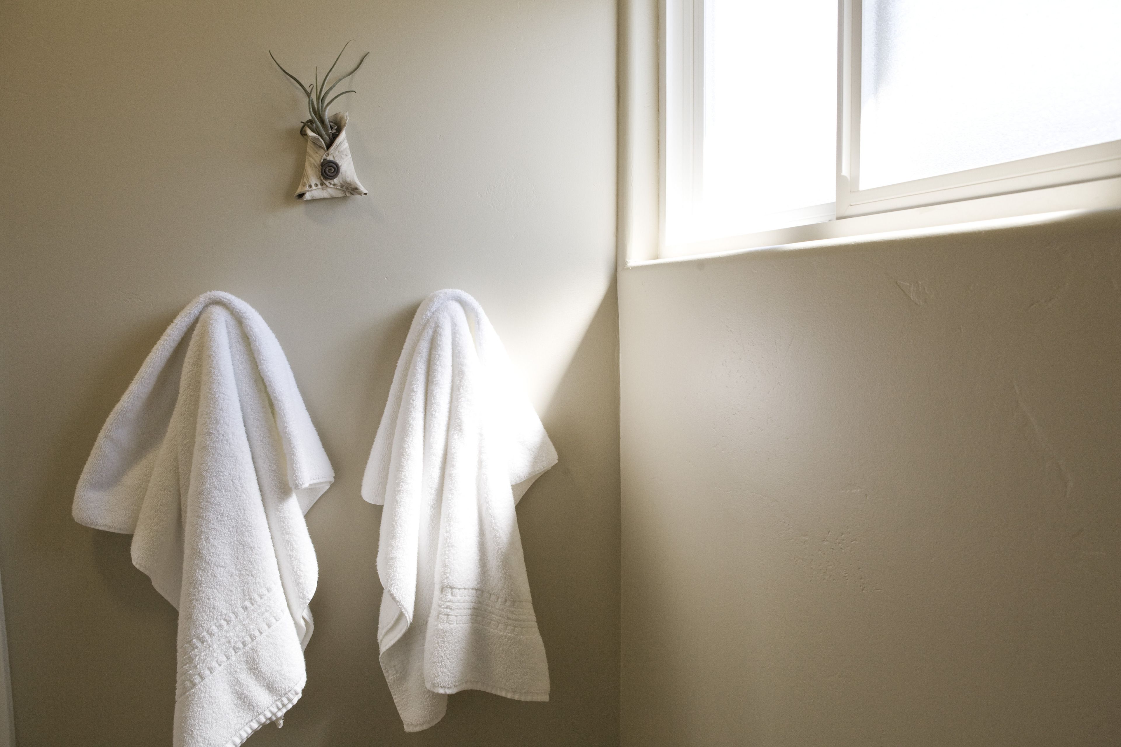 free toiletries, hair dryer, towels