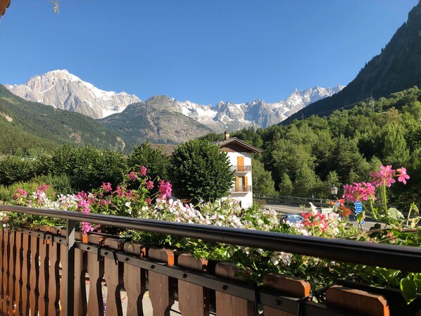 Blick von der Unterkunft