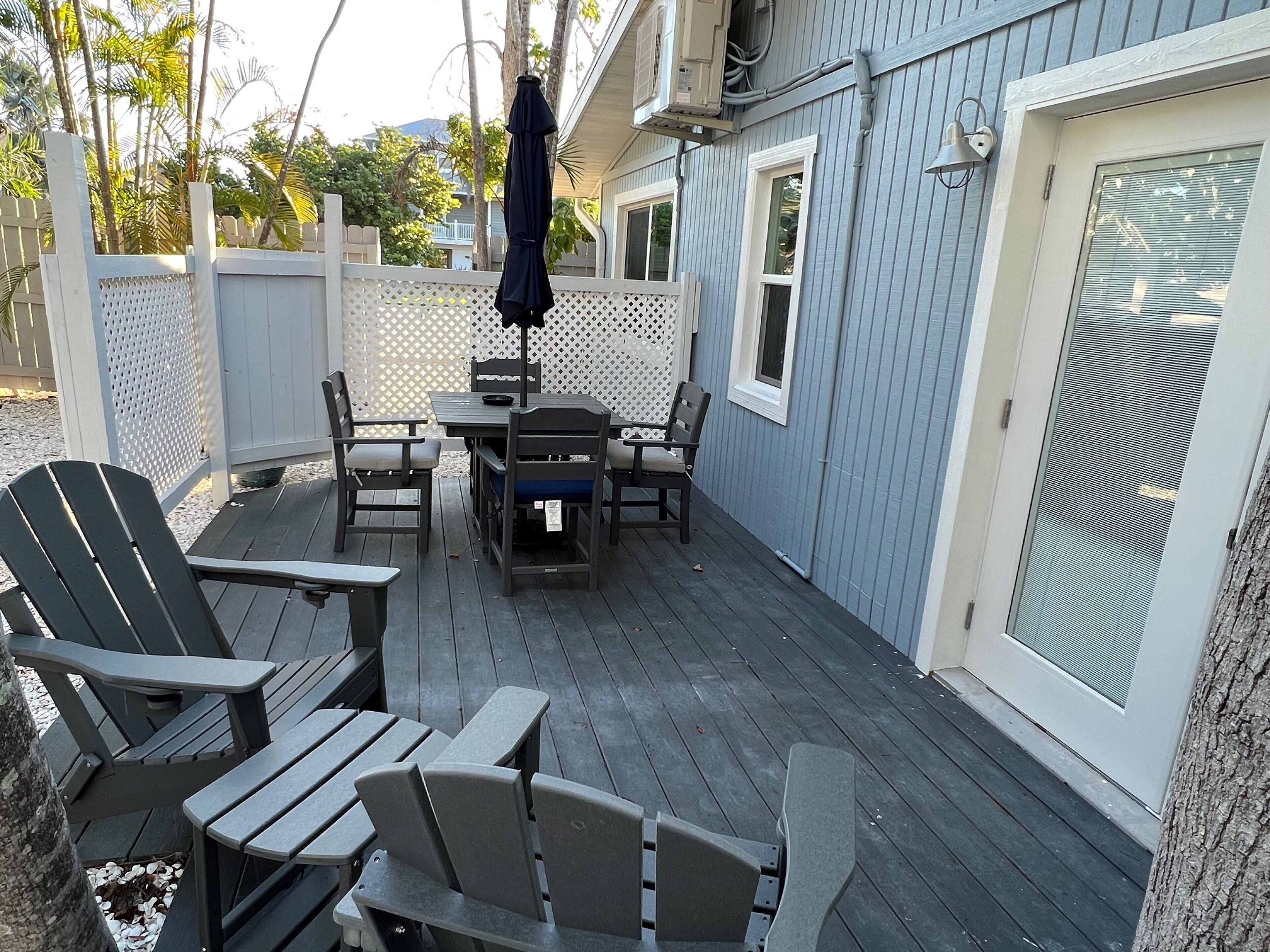 signature suite, 1 bedroom, kitchen (captain's cottage) | terrace/patio