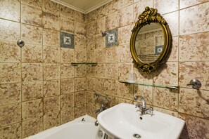 Free toiletries, hair dryer, slippers, towels