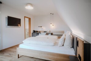 Habitación doble Premium | Sábanas de algodón egipcio, ropa de cama de alta calidad y edredón