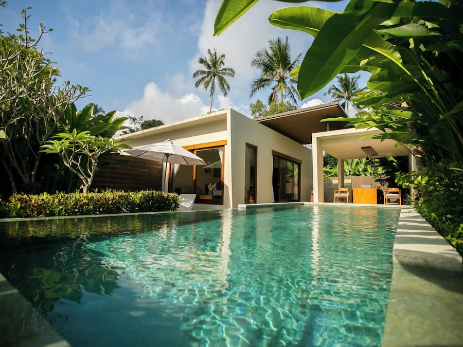 Luxury Villa, Private Pool | Living area | 42-inch flat-screen TV with digital channels, TV