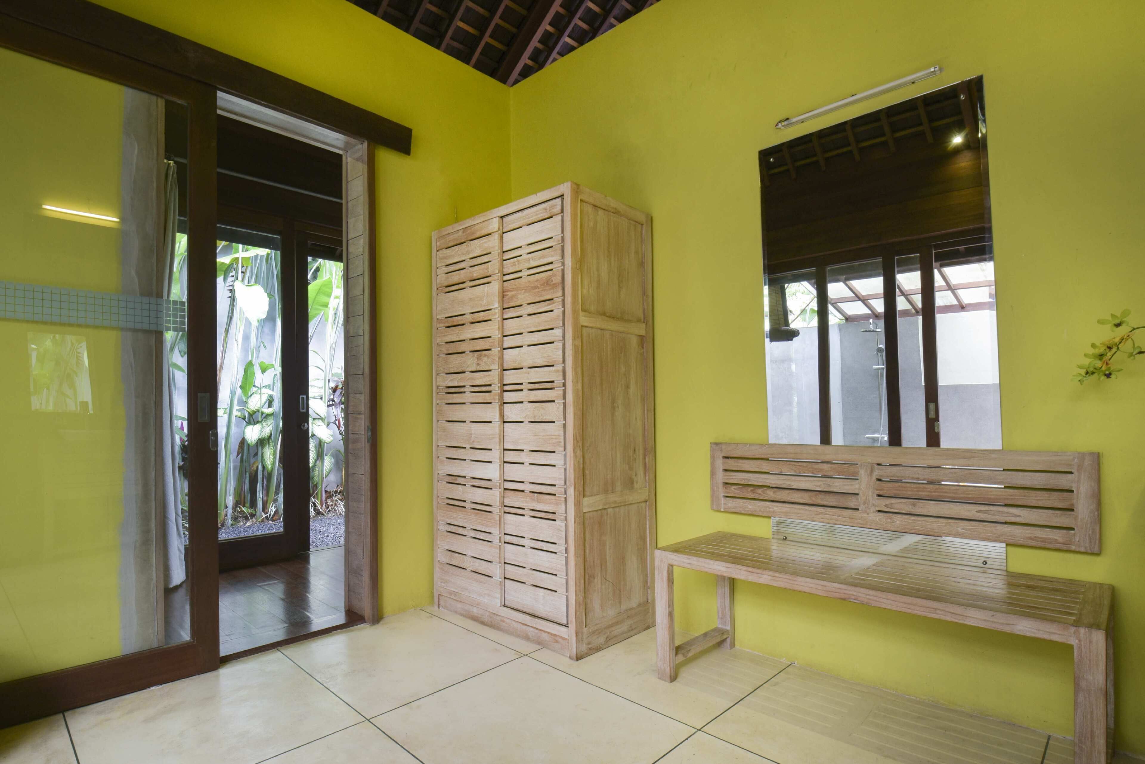 one bedroom private pool villa with rice field view (free 1x floating breakfast or minibar) | premium bedding, minibar, in-room safe, desk