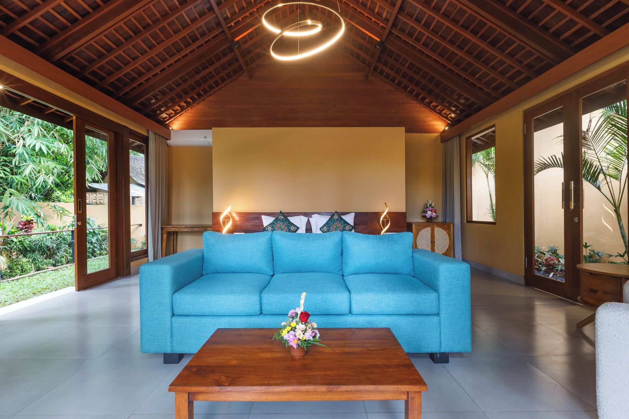 luxury villa, 1 bedroom, pool view (free 1x floating breakfast or minibar) | premium bedding, minibar, in-room safe, desk