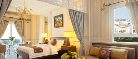 Executive-suite | Italienske lagner fra Frette, premium-sengetøj, dundyner