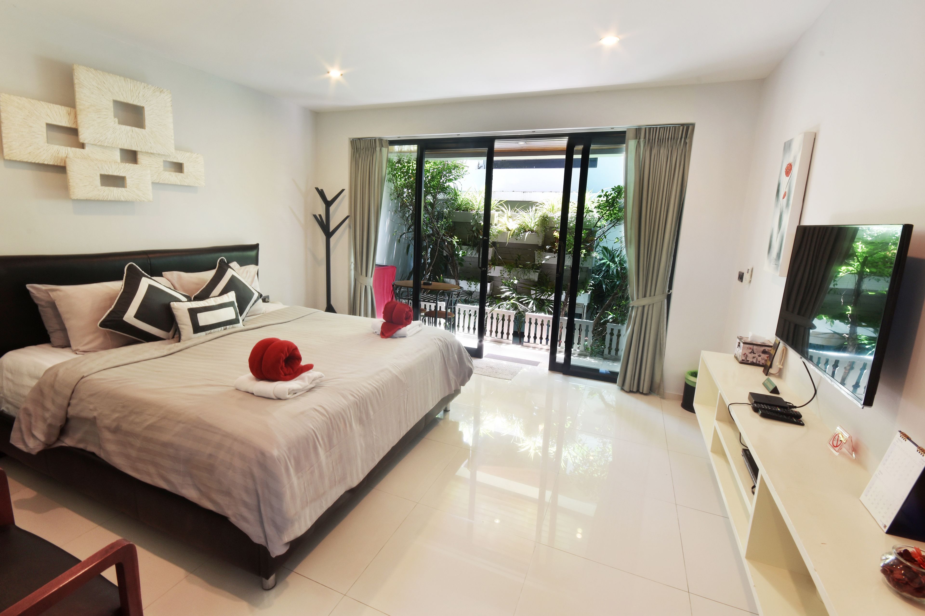 grand deluxe double room | in-room safe, desk, blackout curtains, soundproofing