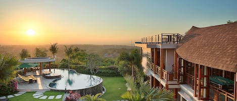 Udsigt fra overnatningsstedet