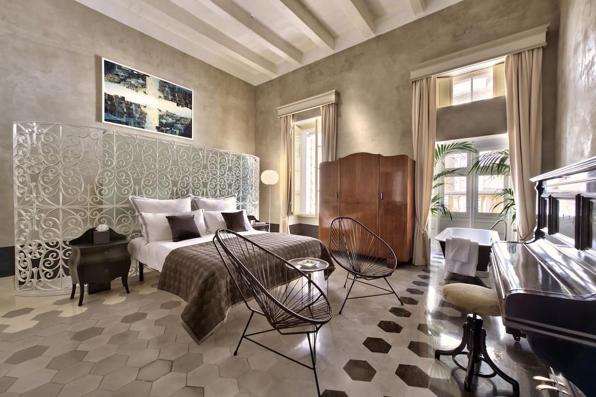 Suite 5 - Piano Nobile Suite | ผ้าปูที่นอนฝ้ายอียิปต์, เครื่องนอนระดับพรีเมียม