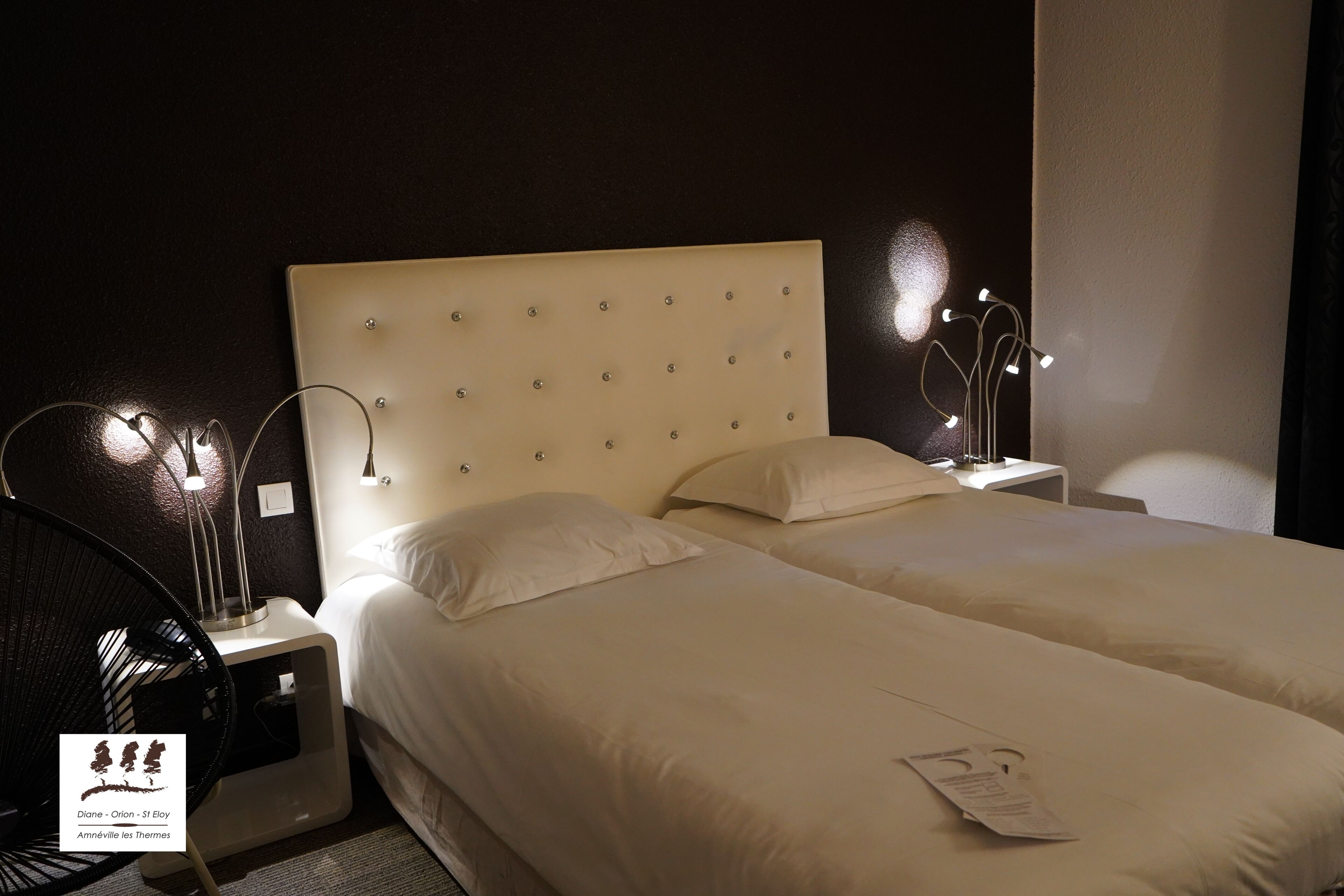 twin room | desk, blackout curtains, soundproofing, iron/ironing board