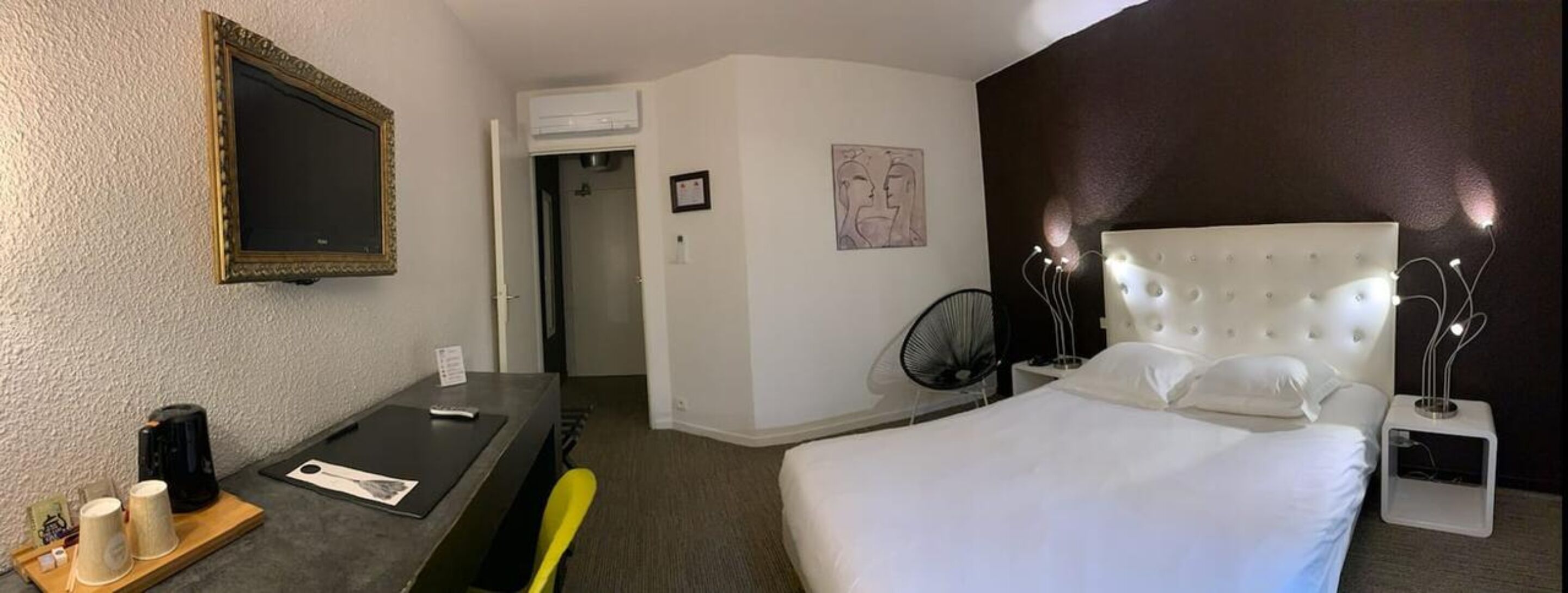 double room | desk, blackout curtains, soundproofing, iron/ironing board