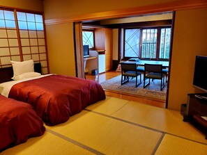 Traditional-Zimmer (with Hinoki Bath, No Refund, No Meal) | Hochwertige Bettwaren, Minibar, Zimmersafe, kostenloses WLAN