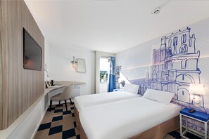 Twin Room | Desk, blackout drapes, soundproofing, free cribs/infant beds - B&B HOTEL ALBI (Albi)