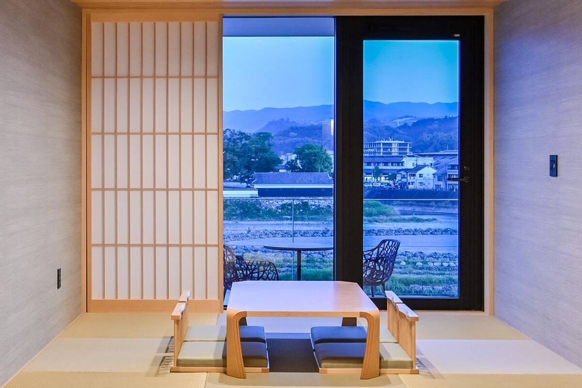 客房, 非吸煙房 (YAMASEMI, with indoor hot spring bath) | 書桌、遮光布/窗簾、免費無線上網、床單