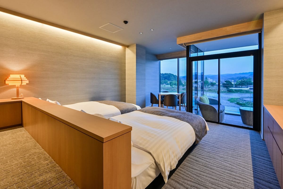 Suite with a private open hot spring bath TSUBAKI, Non Smoking | 1 bedroom, desk, blackout drapes, free WiFi